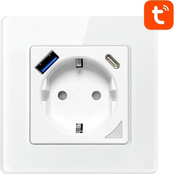 Inteligentne gniazdko WiFi Avatto z USB i USB-C