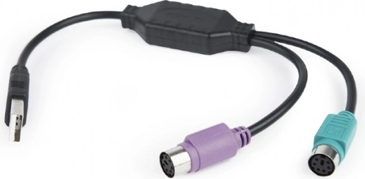Adapter 2× PS/2 na USB do myszy i klawiatury