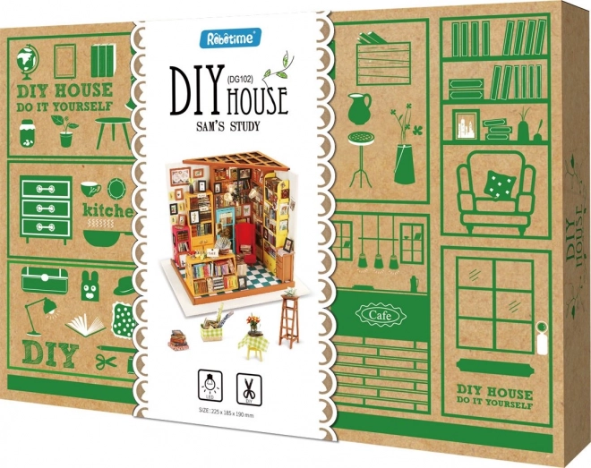 Samova czytelnia - Biblioteczka DIY Miniaturowy domek dla lalek