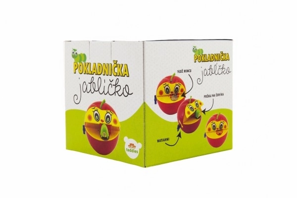 Skarbonka Jabłko z Robaczkiem na Kluczyk