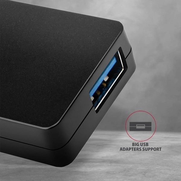 Axagon Slim USB Hub 4-portowy USB 3.2 Gen 1 z 14cm kablem Typ-C