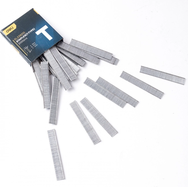 Zszywki typu T Deli 10 × 2 × 1,2 mm, 2000 szt.