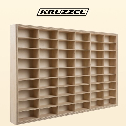 Drewniana półka na samochody/kolekcje KRUZZEL 21998