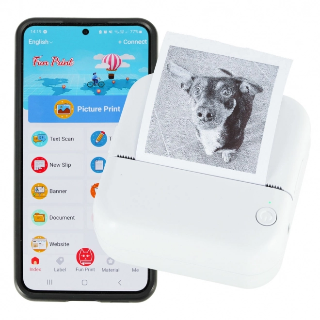 Mini drukarka termiczna do zdjęć i notatek z Bluetooth