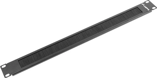 Lanberg panel ze szczotkami 19'' 1U czarny