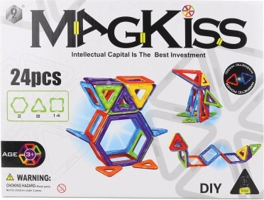 Magnetyczna układanka MagKiss 24 szt.