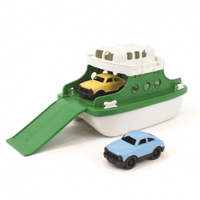 Prom Green Toys z samochodzikami