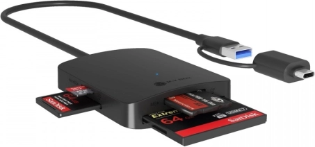 Czytnik kart 4 w 1 USB Type-C + A