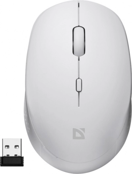 Bezprzewodowa mysz Auris Silent Click MB-027 biała