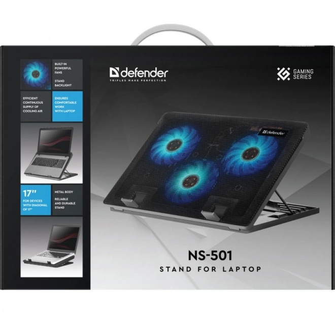 Chłodząca podkładka do notebooka Defender NS-501 15.6"-17"