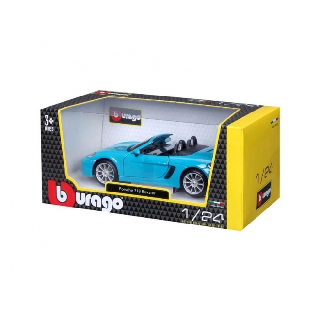 Bburago 1:24 Porsche 718 Boxster Niebieski