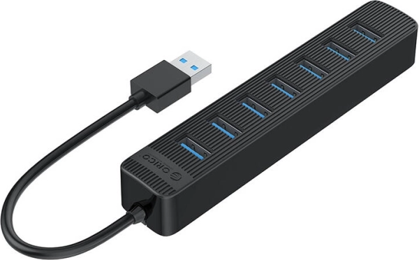 Hub USB ORICO 7‑portowy USB 3.0 (czarny)