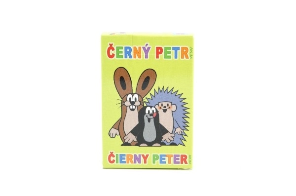 Černy Petr Krtek gra towarzyska - karty w papierowym pudełku 6x9cm