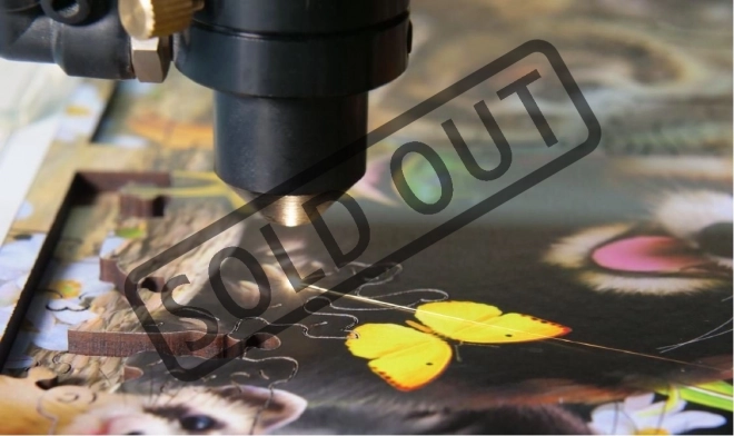 Drewniane puzzle Paryskie Bistro 2w1