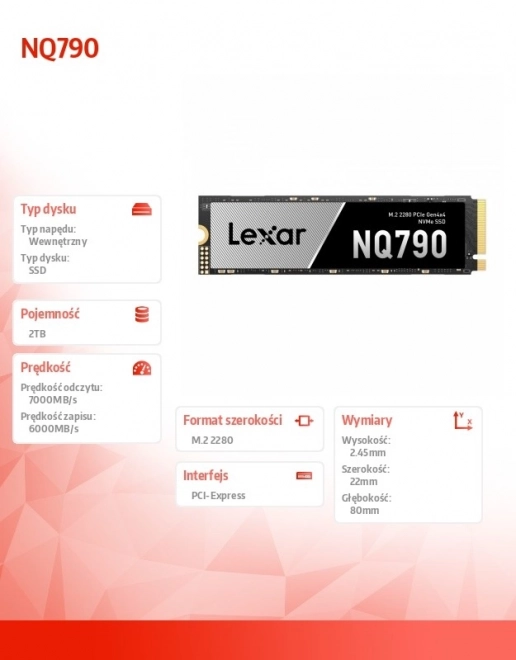 Dysk SSD Lexar NQ790 NVMe 2TB PCIe 4x4