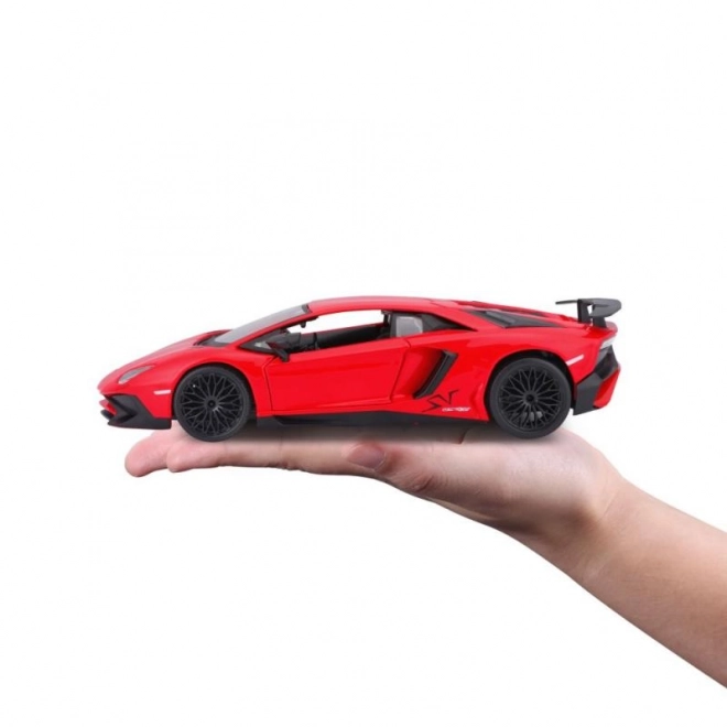 Metalowy model Bburago Lamborghini Aventador czerwony 1:24