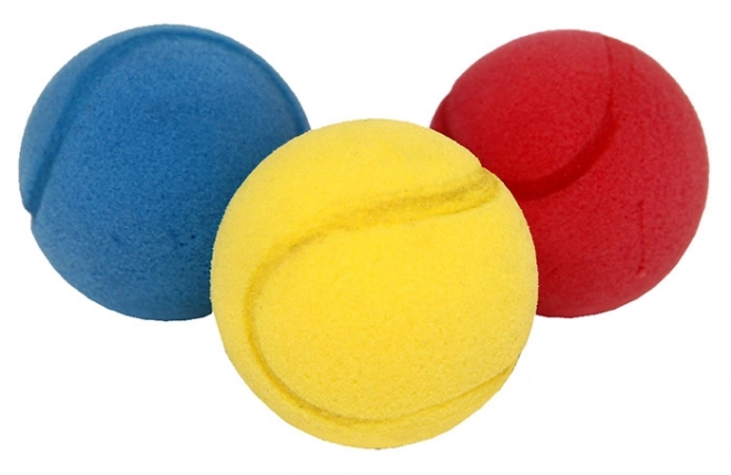 Kolorowe piankowe piłeczki do soft tenisa - 3 sztuki