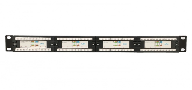 Patchpanel 24 portów Cat6 UTP V2