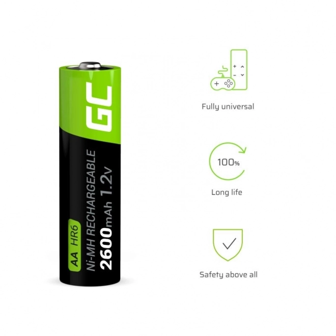 Ładowane ogniwa AA R6 2600mAh 16 sztuk