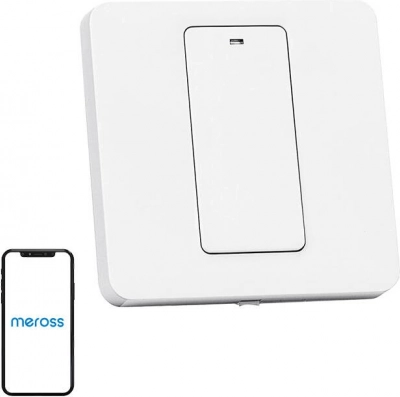 inteligentny dwukanałowy wyłącznik ścienny Wi‑Fi Meross z obsługą Apple HomeKit