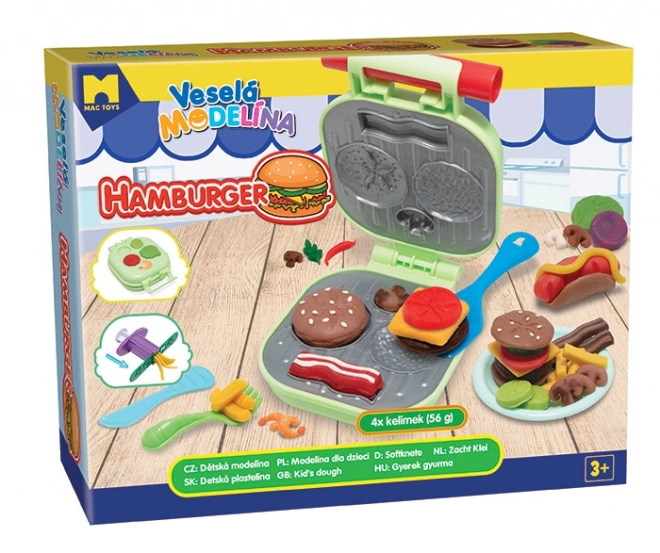 Wesoła plastelina burger 4x56g