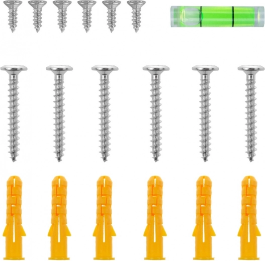 Łatwy montaż z poziomicą w zestawie