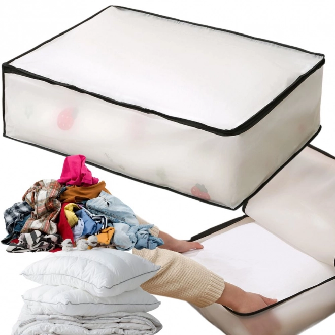 Wodoodporny organizer na pościel i ubrania z zamkiem XL