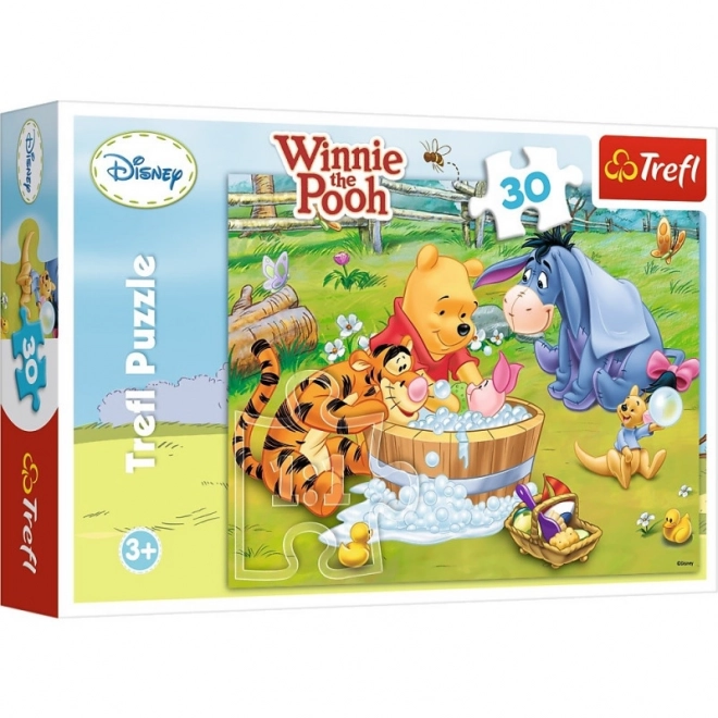 Puzzle Kąpiel Prosiaczka - Kubuś Puchatek
