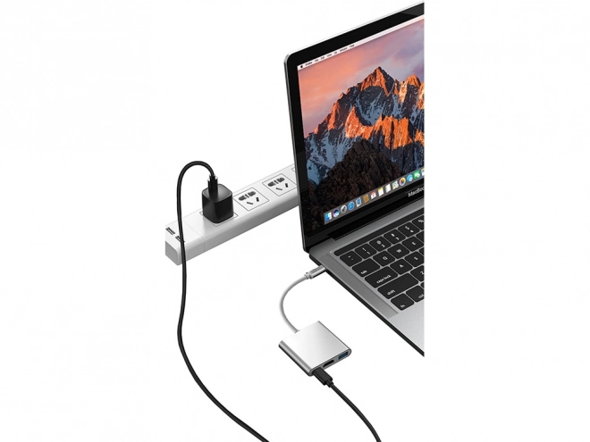 Adapter 3w1 USB-C HDMI 4K