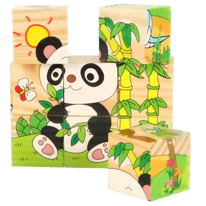 Drewniane puzzle Safari 3D