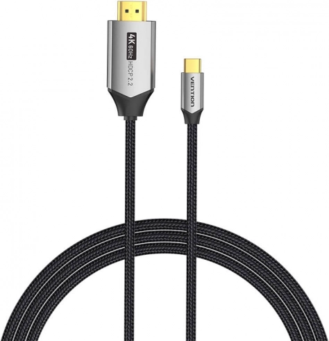 Kabel USB‑C do HDMI 2.0 Vention CRBBH 2 m, 4K 60 Hz (czarny)