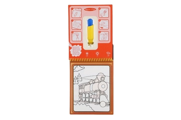 Magiczne malowanie wodą pojazdy z magicznym piórem na kartonie 15x25x4cm