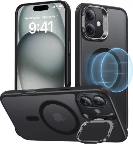 ochronne etui ESR Classic Hybrid HaloLock ze stojakiem do iPhone 16 czarne