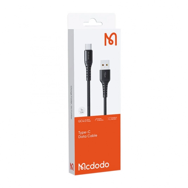 Kabel Mcdodo USB-A do USB-C 60W 3m czarny