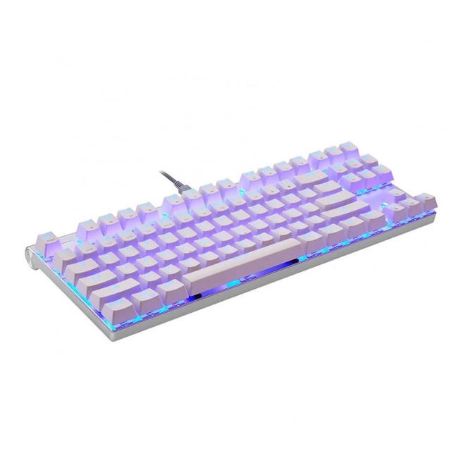 Mechaniczna klawiatura gamingowa Motospeed CK101 RGB (biała)