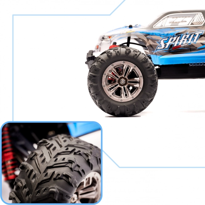 Koła off-road i wytrzymałe zawieszenie