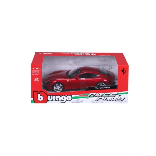 Metalowy samochodzik Ferrari Roma w kolorze czerwonym