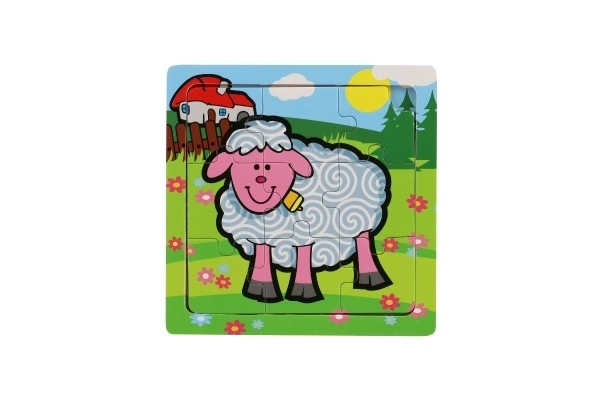 Mini puzzle Moje pierwsze zwierzątka - 9 elementów