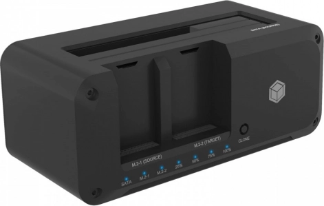 Stojak do klonowania IB-2924MSCL-C31 Docking & CloneStation 1x 2,5"/3,5" na 1x M.2 NVMe