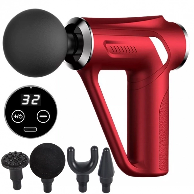 Silna pistolet masujacy z 4 nasadkami
