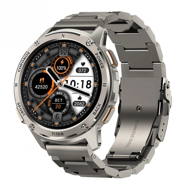 Inteligentny zegarek Titan Chronos srebrny
