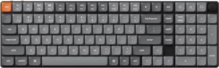 Bezprzewodowa niskoprofilowa klawiatura Keychron K17 Max RGB Brown Switch
