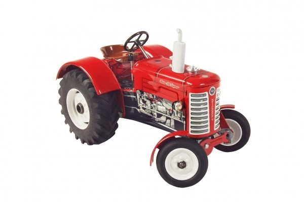 Traktor Zetor 50 Super czerwony na klucz metal 15cm 1:25 w pudełku Kovap
