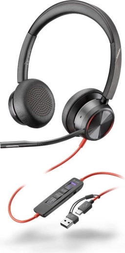 Słuchawki Poly Blackwire 8225 Stereo USB-C/A dla Microsoft Teams