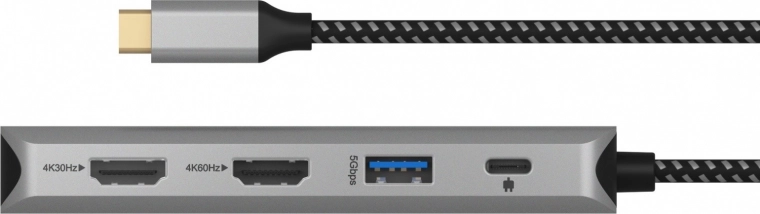 Dwa monitory w rozdzielczości do 4K/60 Hz