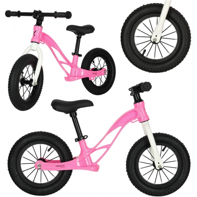 Różowy rowerek biegowy Trike Fix Active