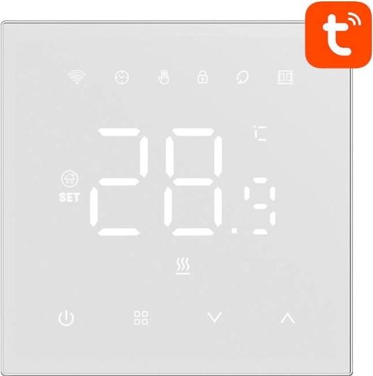 Inteligentny termostat Avatto do ogrzewania elektrycznego 16 A z Wi‑Fi