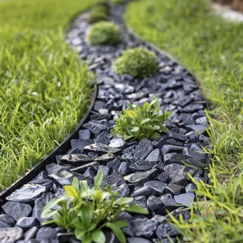Ogrodowy obrzeże 4 cm x 10 m Gardlov czarny