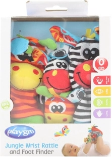 Playgro grzechoczące skarpetki i bransoletki dla niemowląt