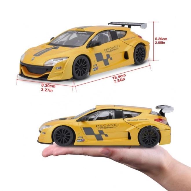 Bburago 1:24 Renault Megane Trophy Metallic Żółta 18-22115